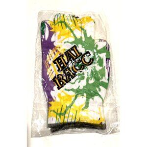 NEW Krewe Of Bacchus ‘Hail Bacchus’ Paint Splattered Knit Gloves One Size